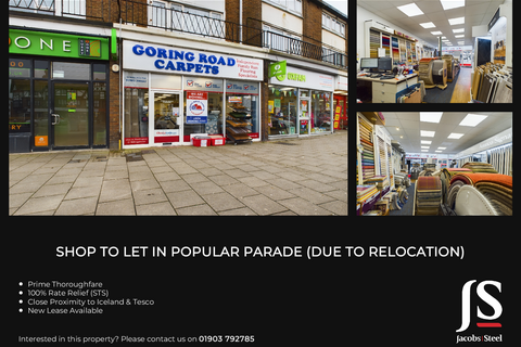 Retail property (high street) to rent, 10 Goring Rd Worthing BN12 4AL