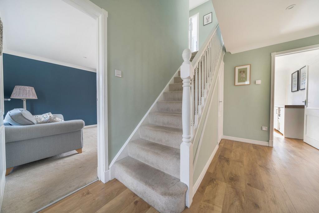 Welcoming hall area with storage