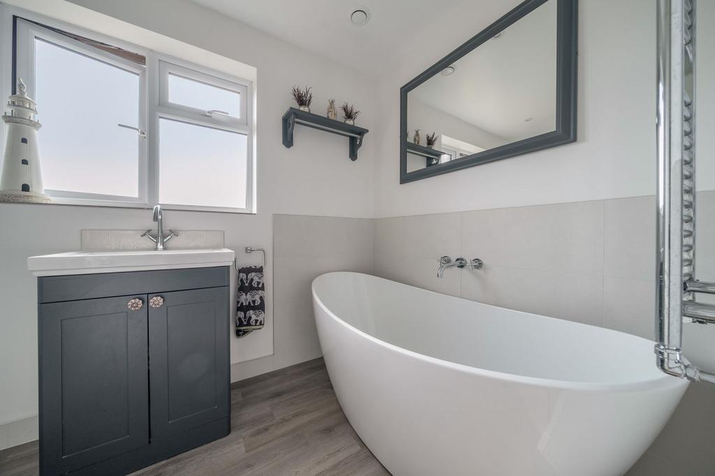 Complete with both shower and bath