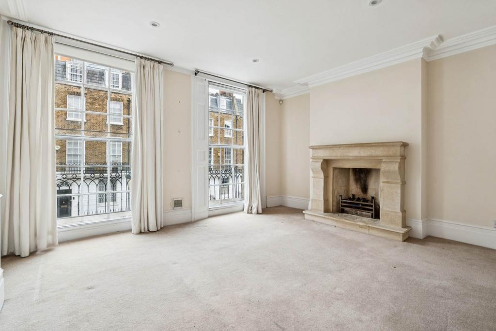 Living room, fireplace