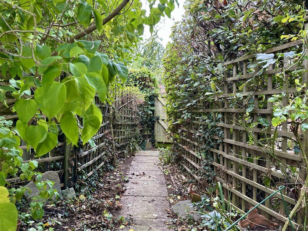 Path to garage &amp; parking