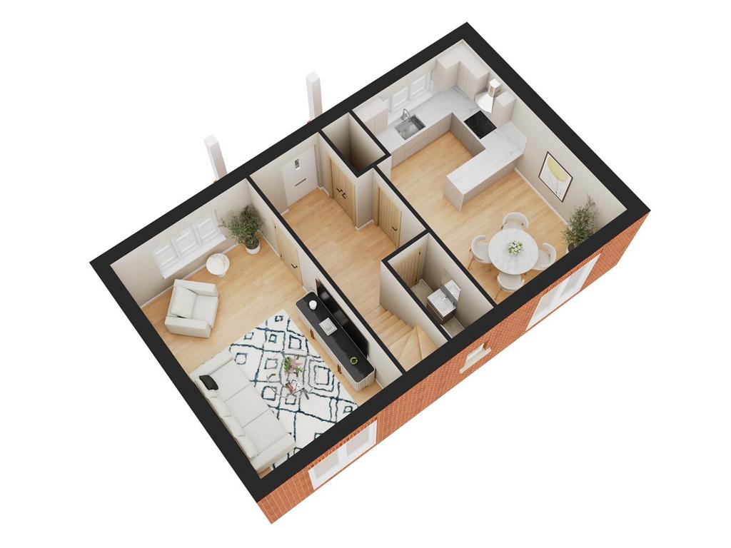 3 D Floorplan - Ground Floor