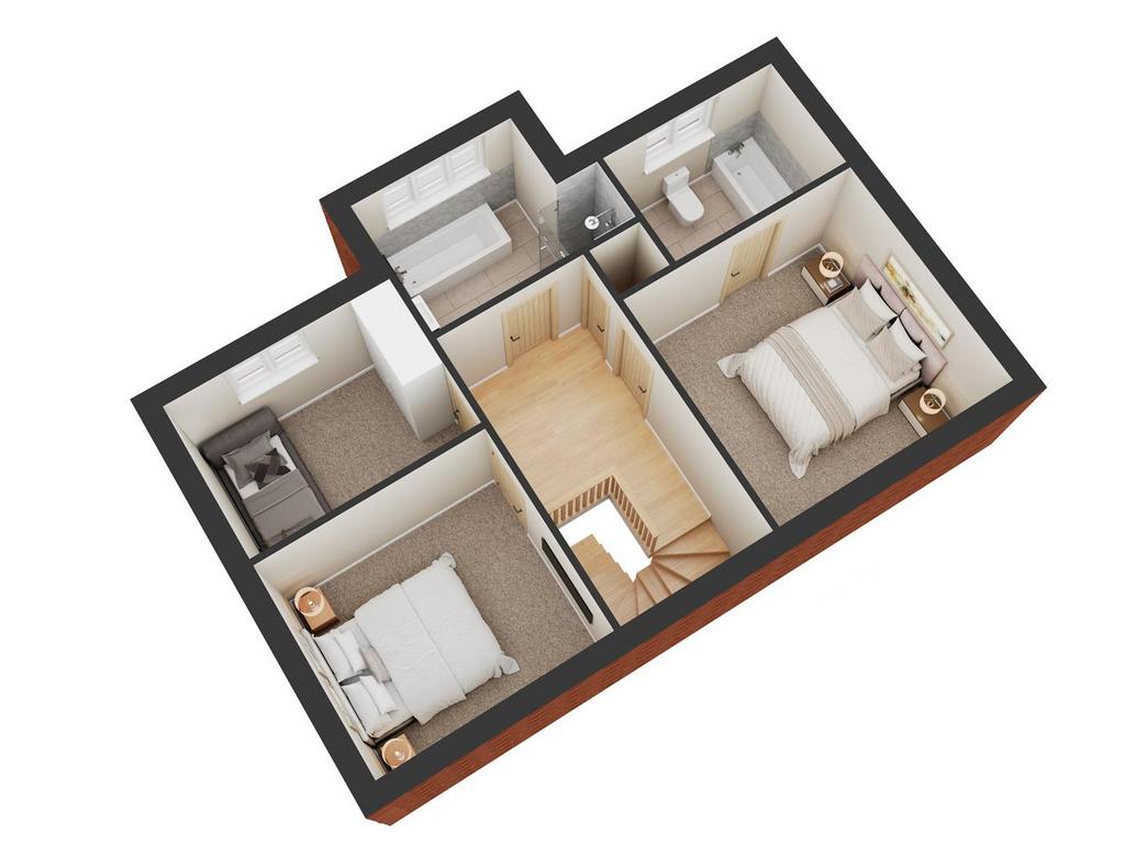 3 D Floorplan - First Floor