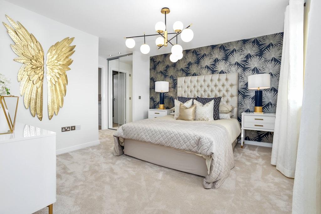 Main bedroom with space for wardrobes