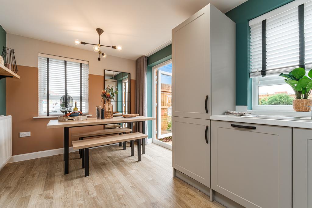 Interior view of the kitchen in our Moresby 3...