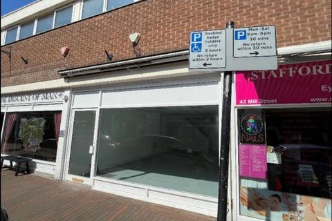 Retail property (high street) to rent, 39-46 Mill St Stafford ST16 2AJ