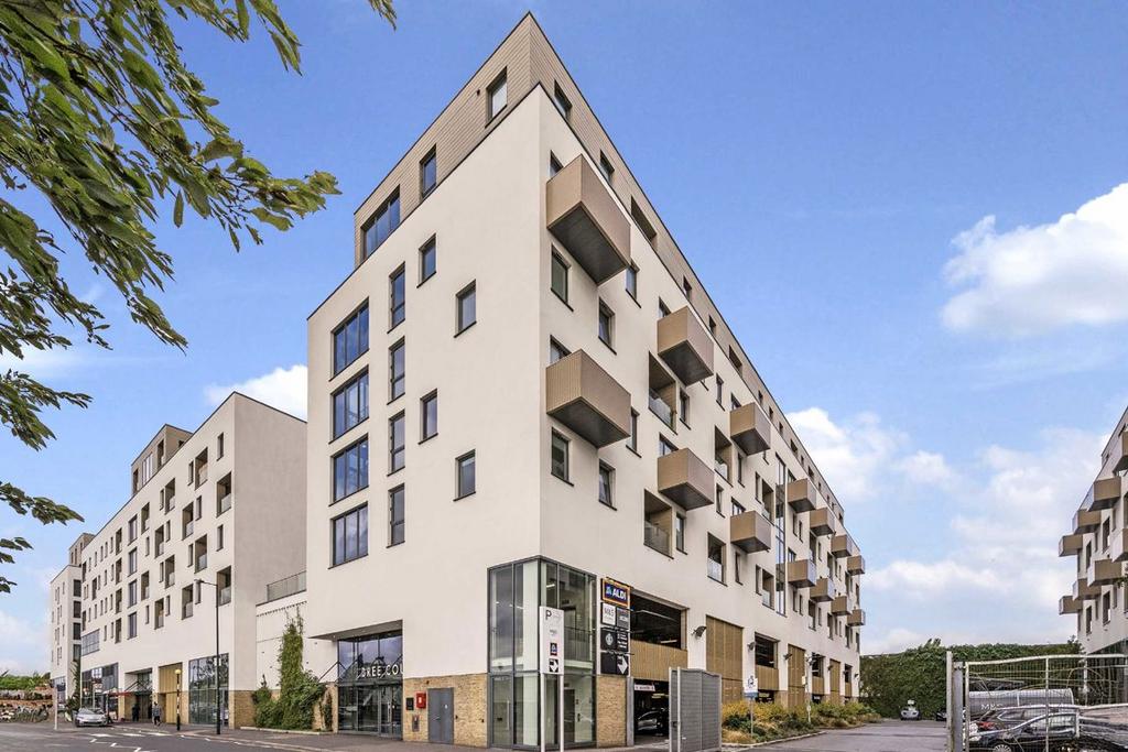 Apartment building facade, block of apartments