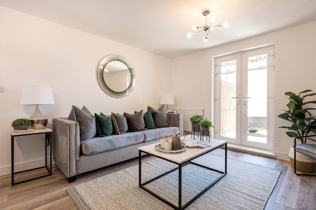 Bright and airy living area