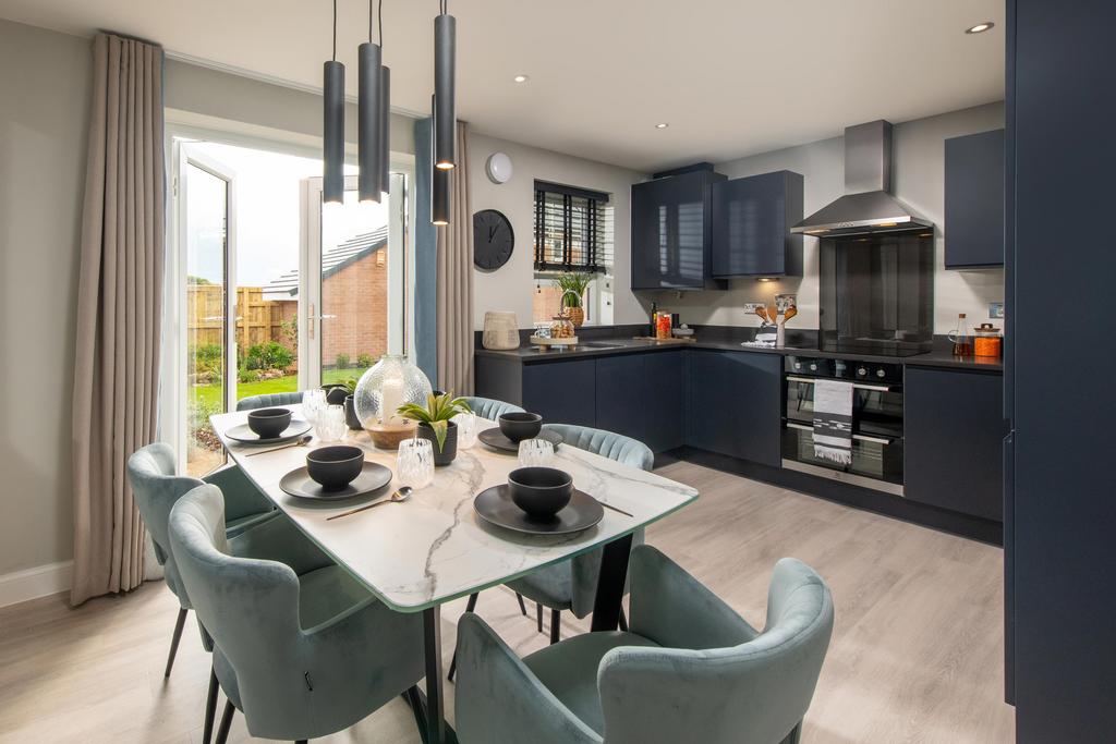 Internal image of the Ellerton kitchen/dining...