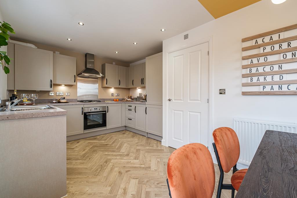 Interior view of kitchen &amp; dining in our 3 bed...