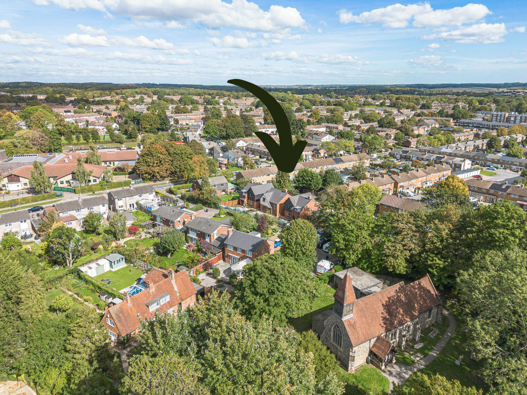 Drone shot of area