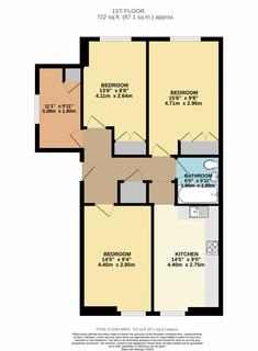 3 bedroom flat to rent, Hillmarton Road, London N7