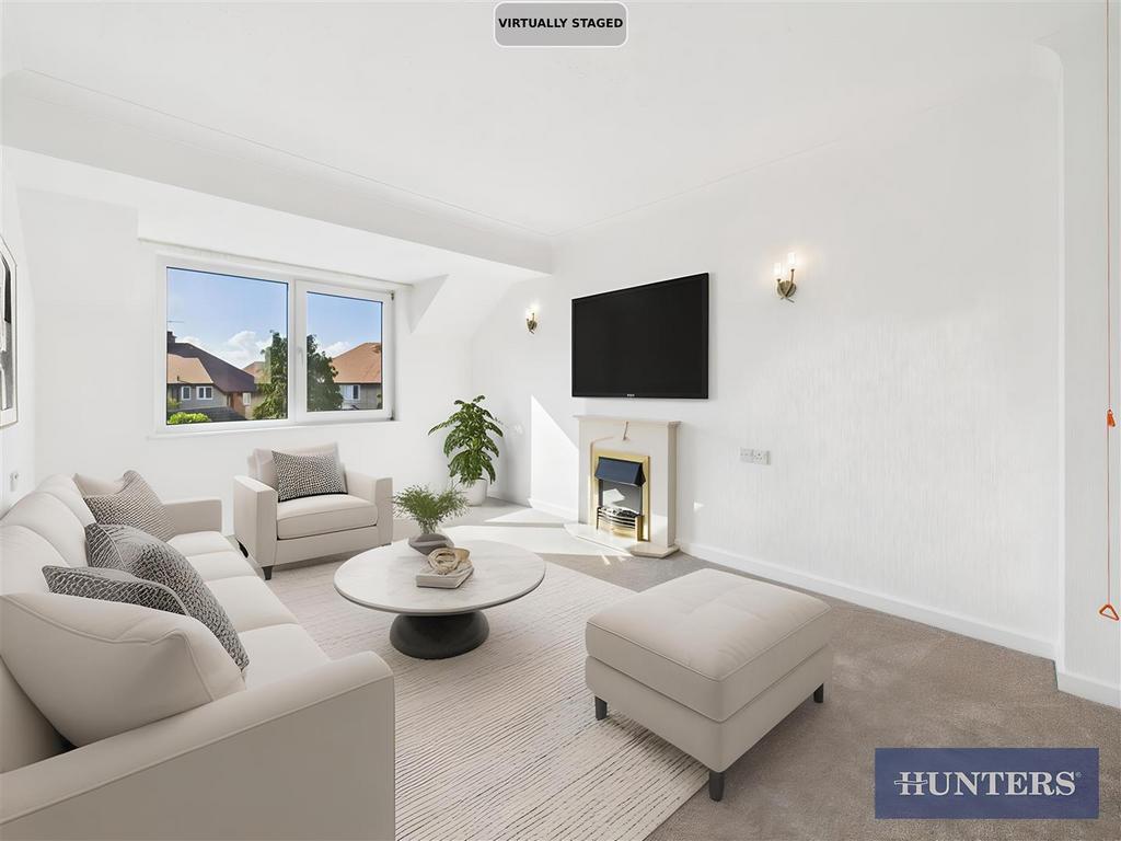 AI Staged Living Room