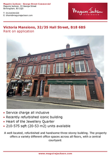 Office to rent, 32-35 Hall St Birmingham B18 6BS