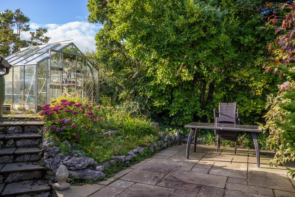 Patio and Greenhouse
