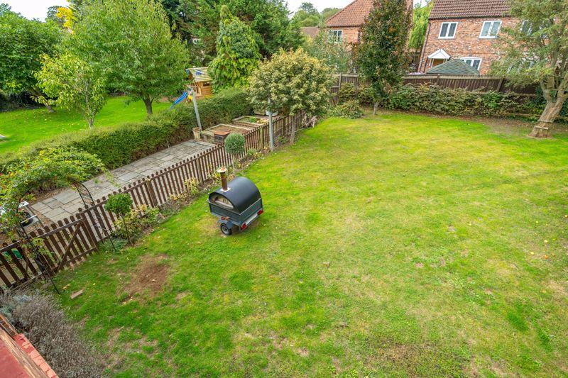 Overhead rear garden