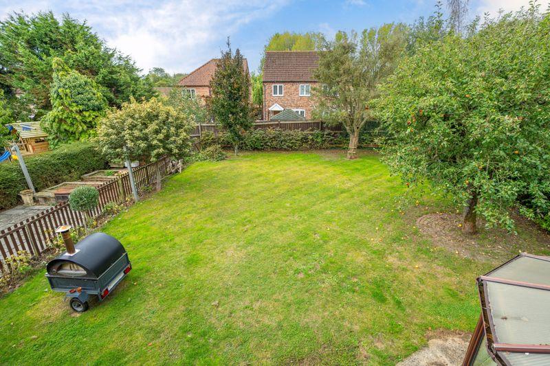 Overhead rear garden