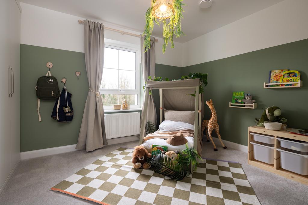 Internal shot of the third bedroom in the...