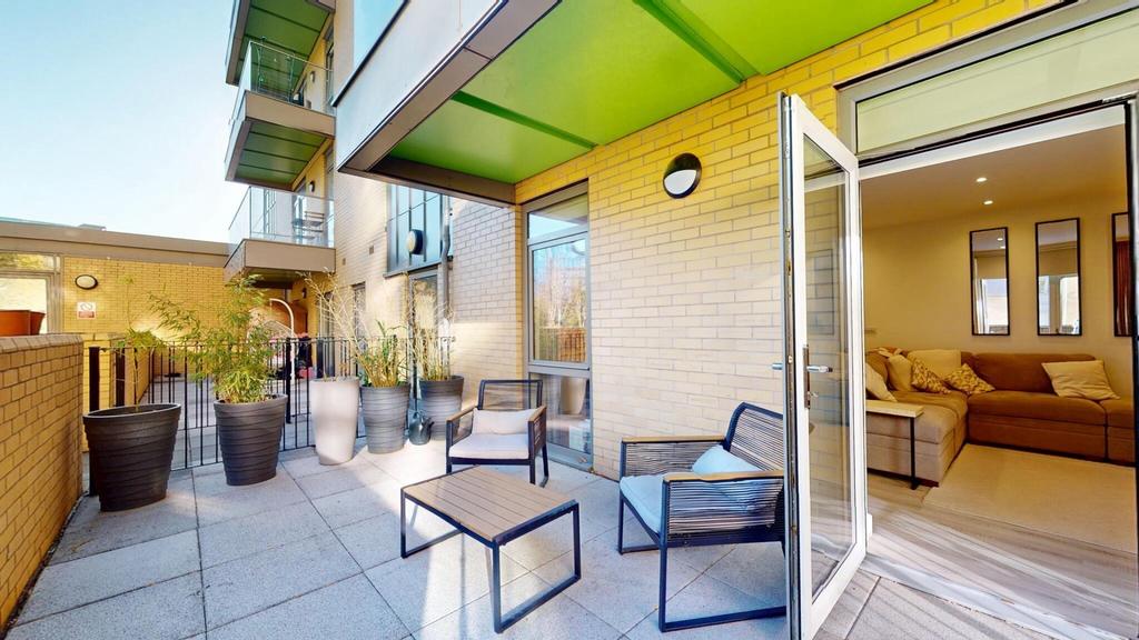 An inviting exterior view of the property showc...