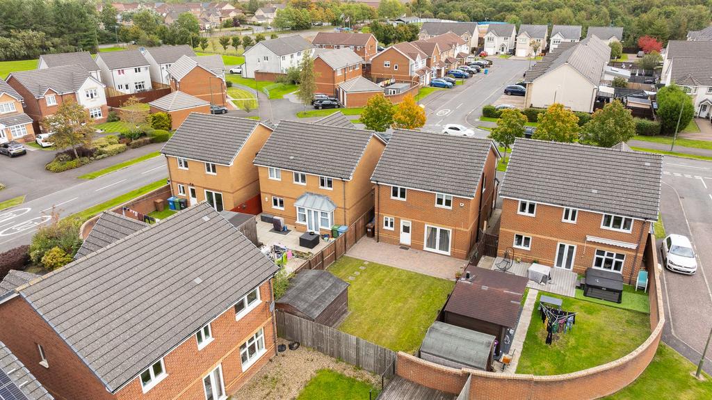 Aerial Rear Garden