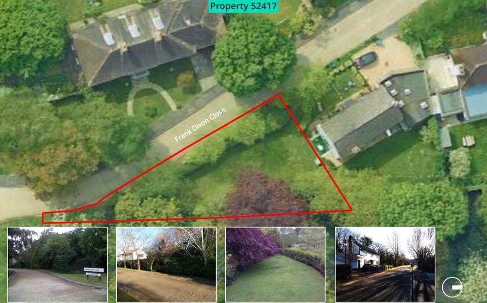 Spacious corner plot adjoining parkland