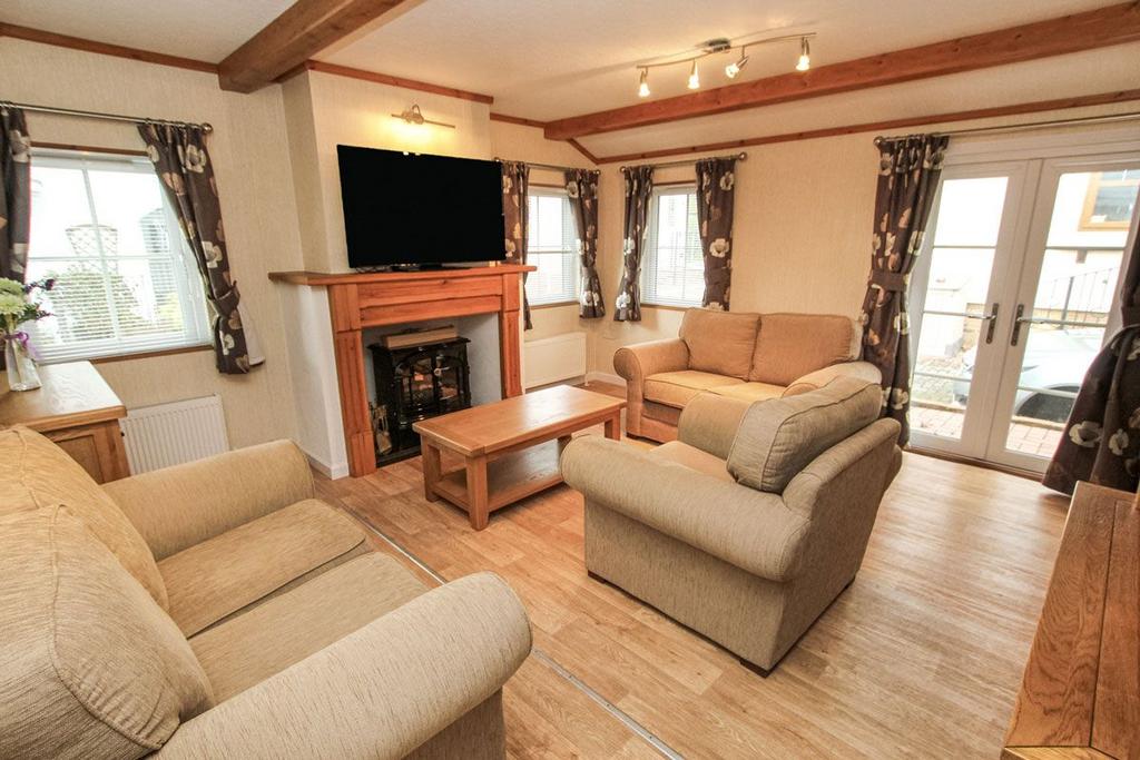 Living room, fireplace