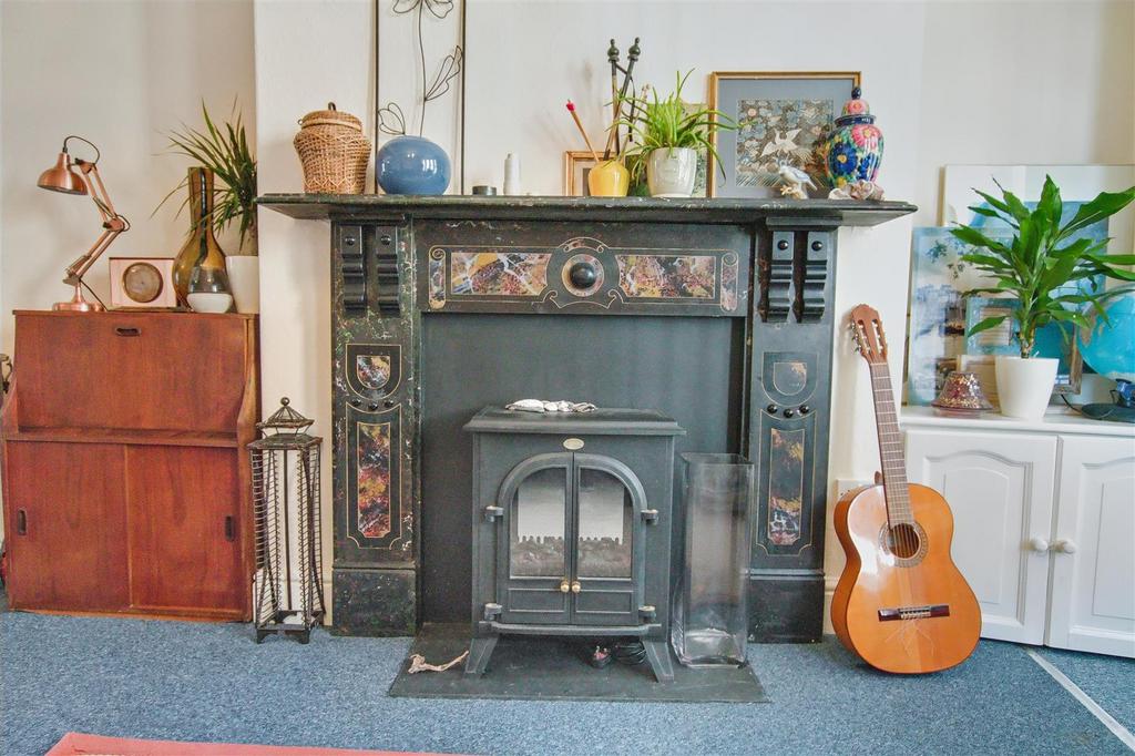 Lounge fireplace