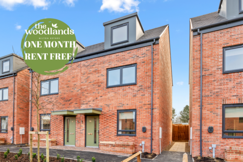 3 bedroom semi-detached house to rent, Plot 7 Bowmot Drive, The Birch at The Woodlands, *Includes One Month Rent Free!* Bowmont Drive, Wild Acre Road  MK5
