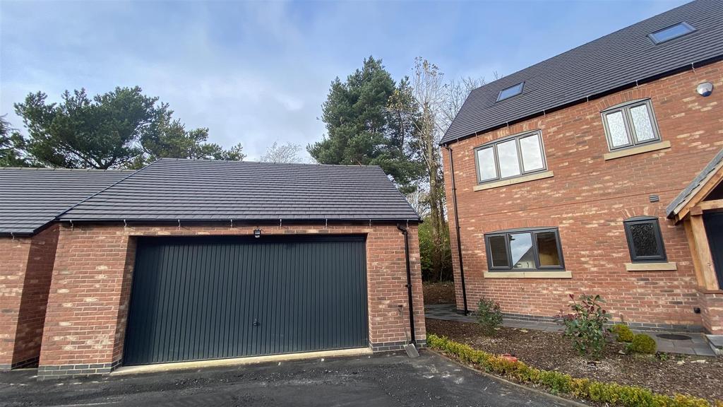 Detached double garage
