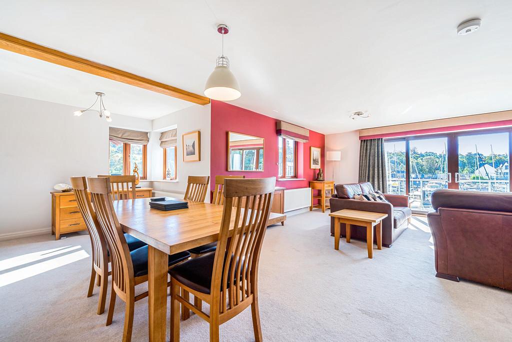 Open plan dining area