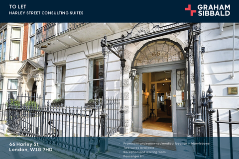 Office to rent, 66 Harley St London W1G 7HD