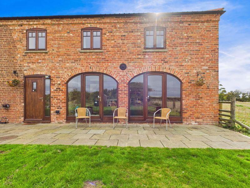 Rear patio area