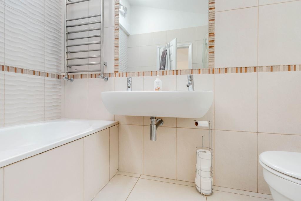 Family bathroom - bath and separate shower cubicle