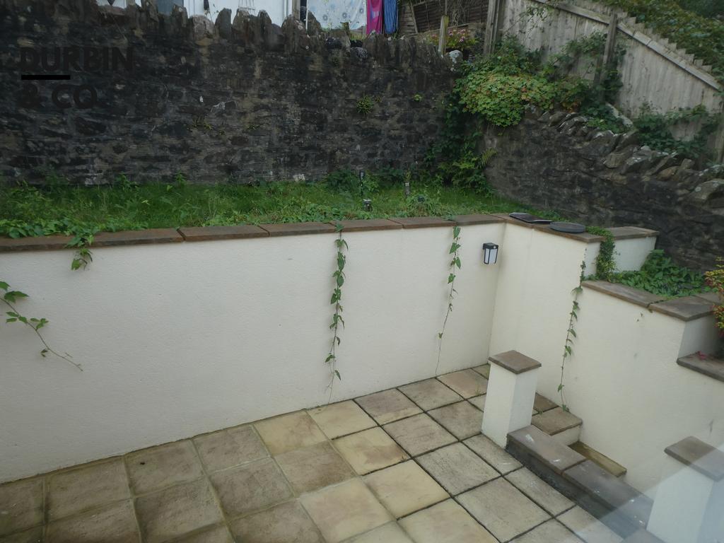 Rear patio area