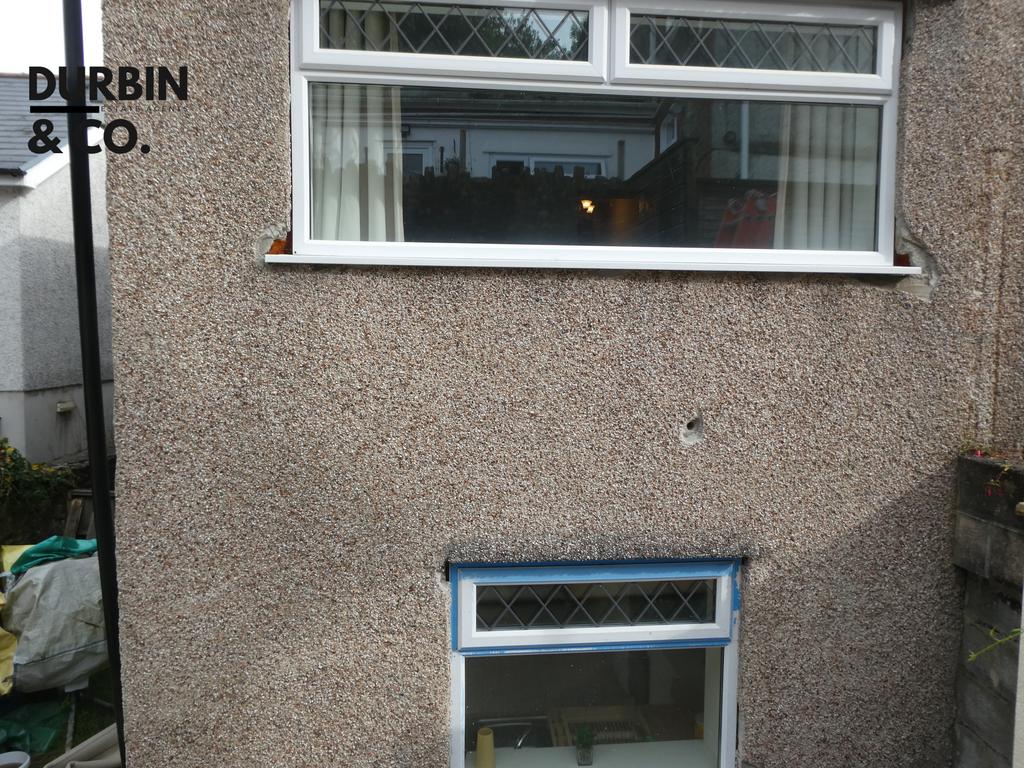 Rear of property