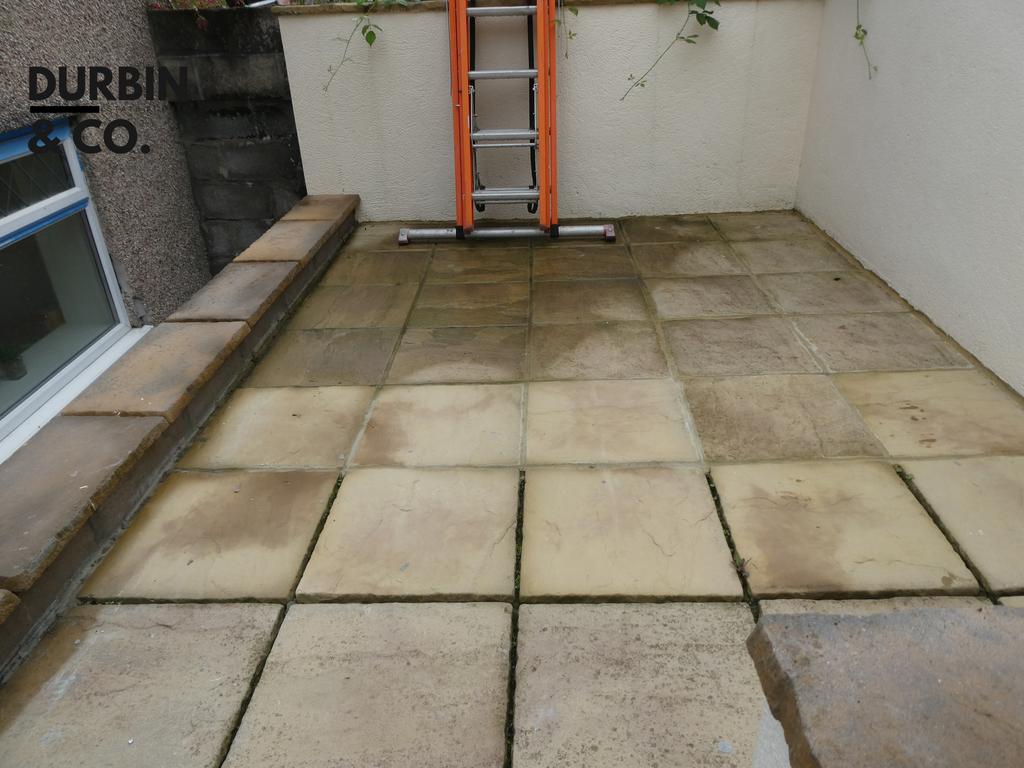 Rear patio area