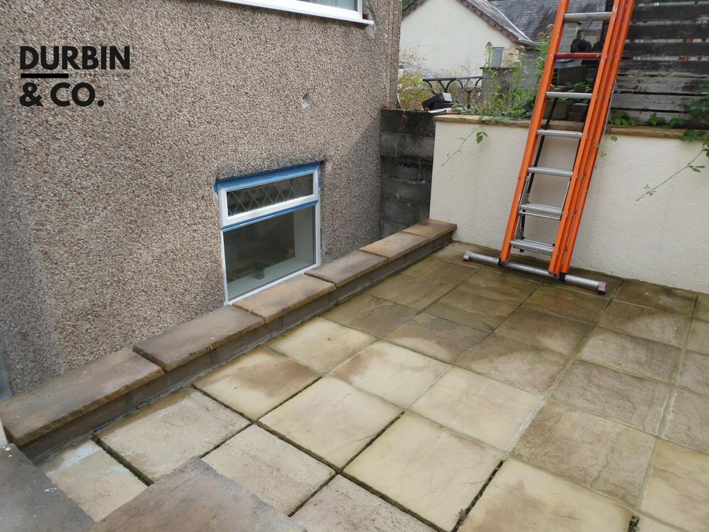 Rear patio area