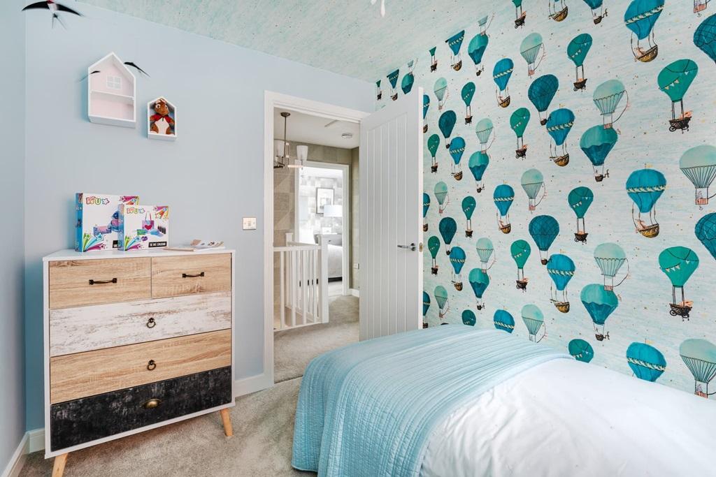 Bedroom 3 would be great for a child's room or...