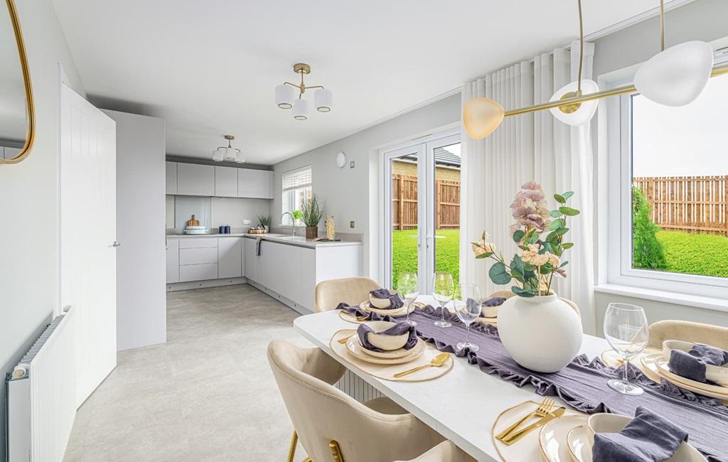 In your open plan kitchen diner