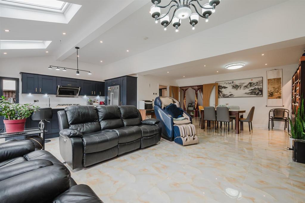 Family Living Room and Dining Kitchen