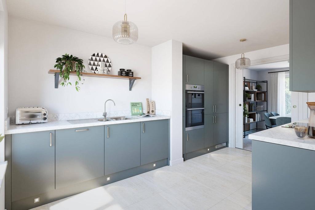 A brand new, modern kitchen is ready to go from...