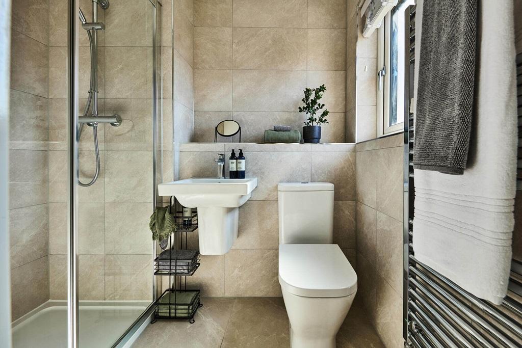 En-suite to bedroom 1 of the Warkford