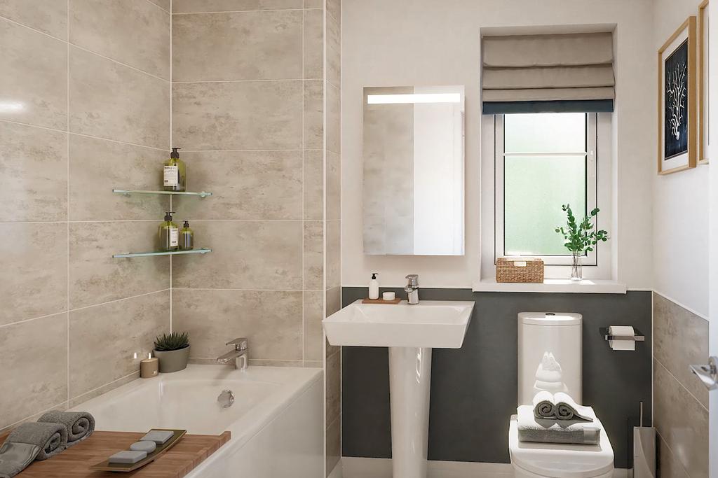 Bathroom in four bedroom home