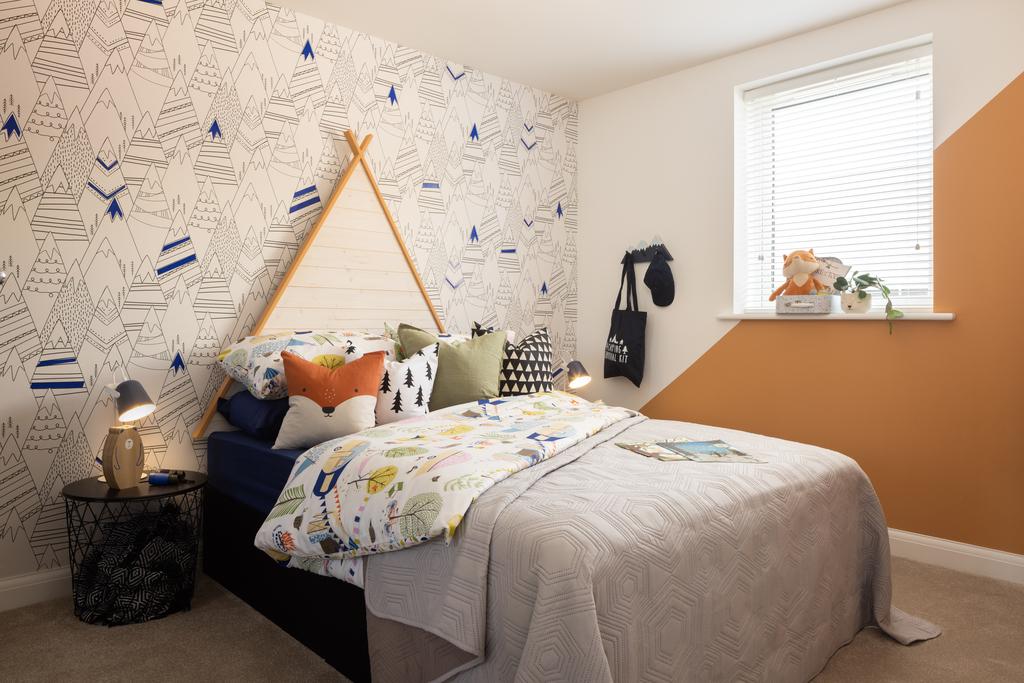 Internal image of the third bedroom in the...