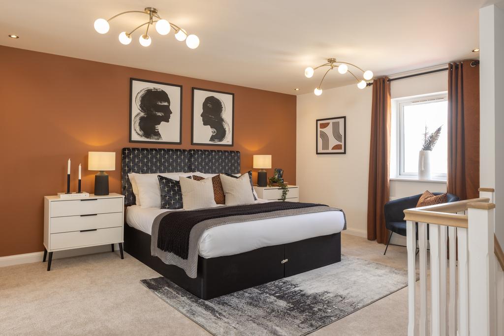 Internal image of the main bedroom in the...