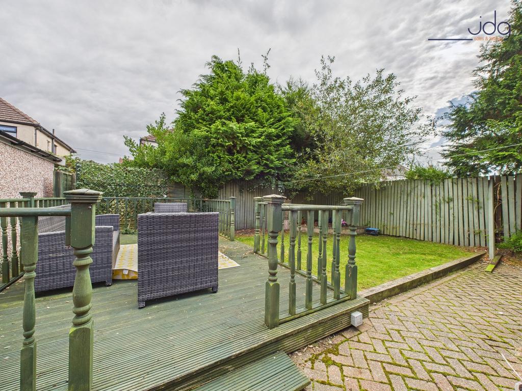 Spacious Garden with a mixture of lawn, decking...
