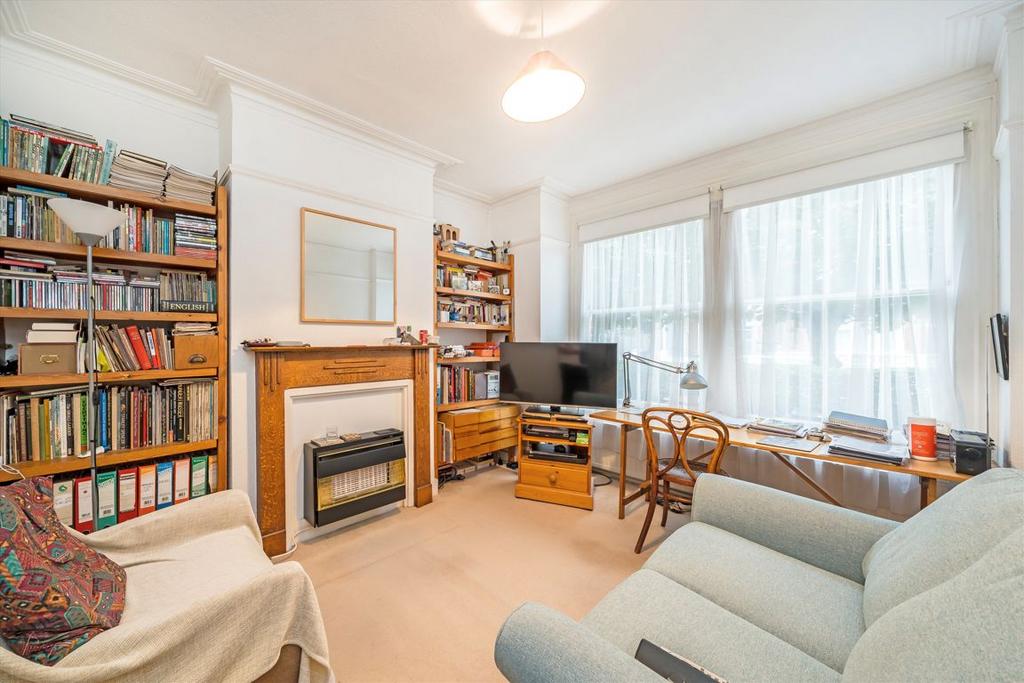 Living room, fireplace
