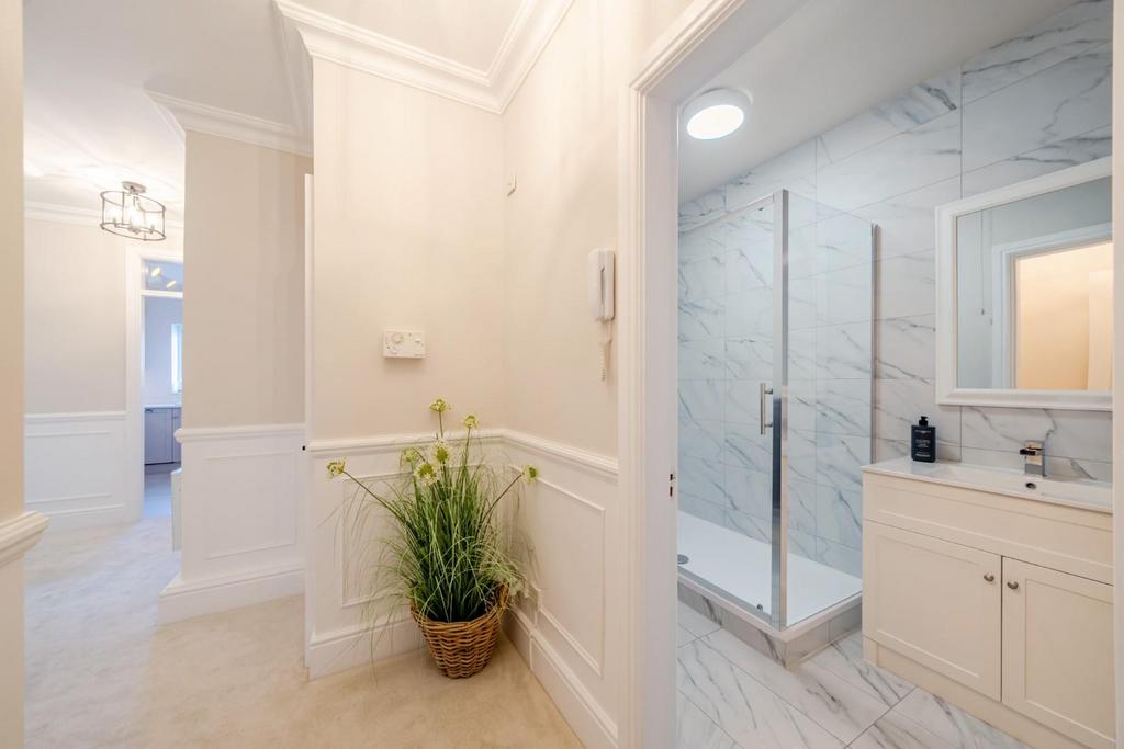 Bathroom through hallway.JPG