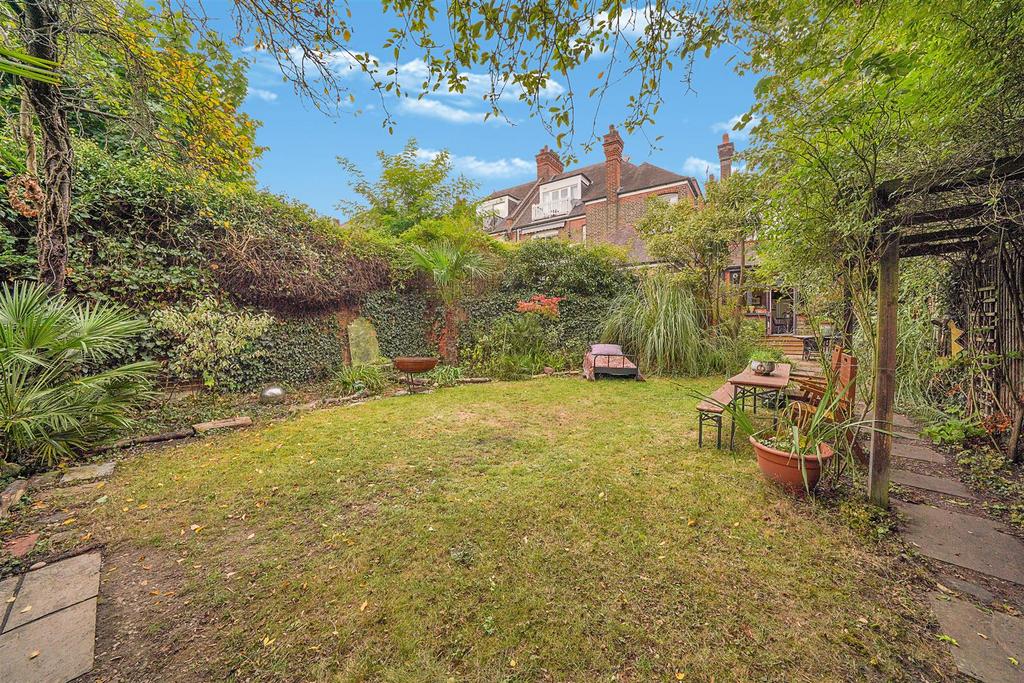 Landscaped south/west facing garden