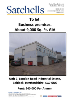 Warehouse to rent, Unit 7 London Road Industrial Estate Baldock SG7 6NG
